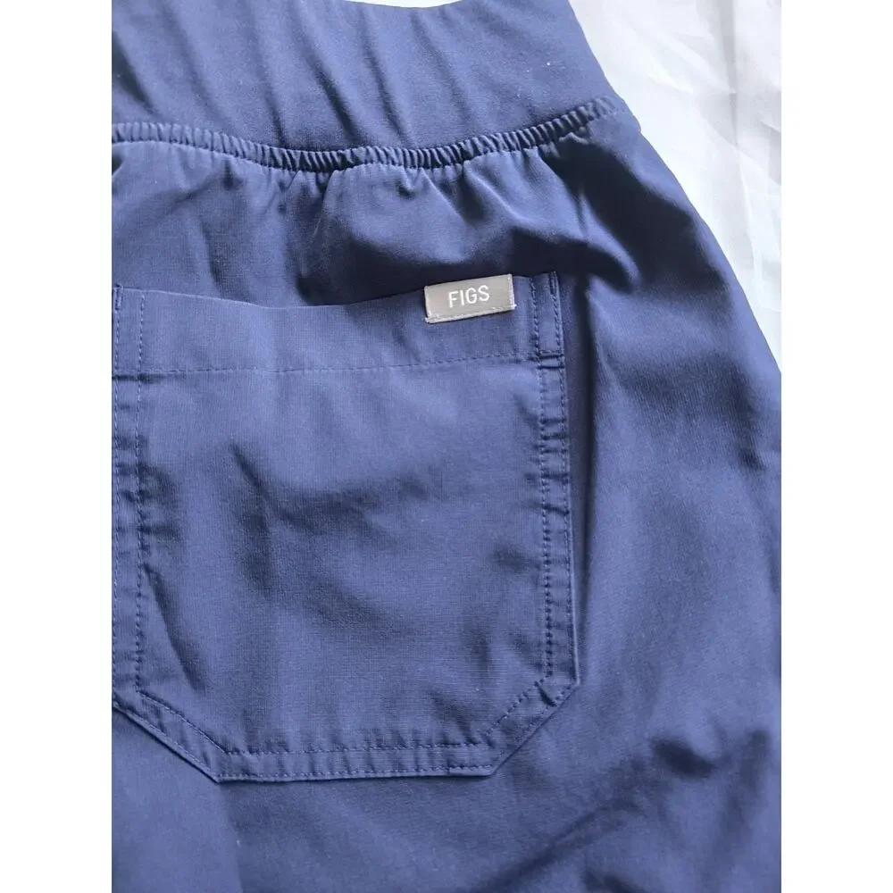 FIGS Technical Collection Scrub Pants Navy Unisex Recycled Polyester Spandex S/T - Picture 3 of 6